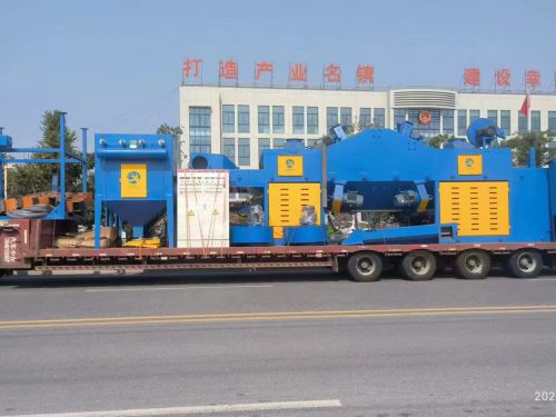 鉑金板網(wǎng)帶式拋丸機(jī)