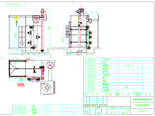 Q3750雙吊鉤拋丸機