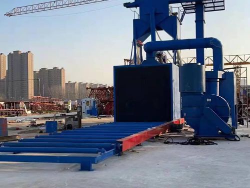 防腐工程輥道通過式拋丸機