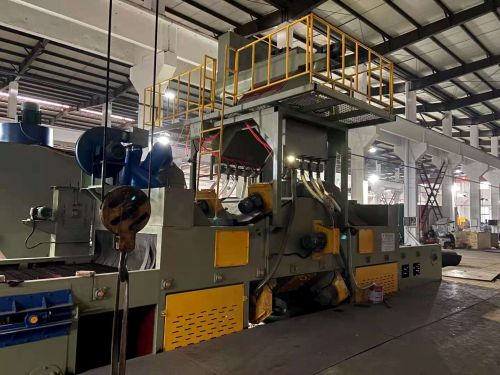 江蘇常州網(wǎng)帶通過式拋丸機